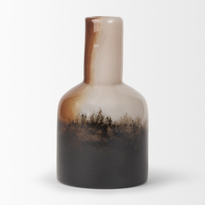 Mercana Marans Short Vase - Yellow, Glass