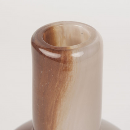 Mercana Marans Short Vase - Yellow, Glass