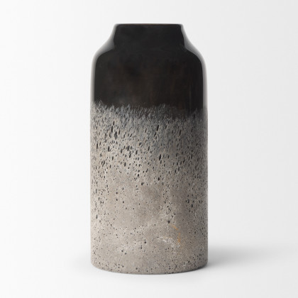 Mercana Emu Medium Vase - Black, Glass