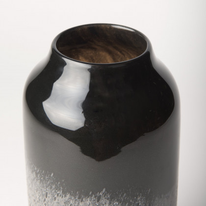 Mercana Emu Medium Vase - Black, Glass