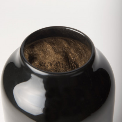 Mercana Emu Medium Vase - Black, Glass