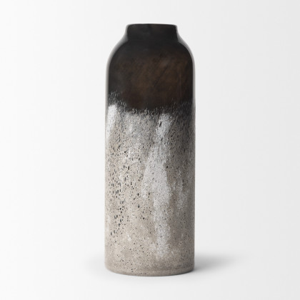 Mercana Emu Large Vase - Black, Glass