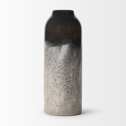 Mercana Emu Large Vase - Black, Glass