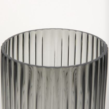 Mercana Dawn Tall Vase - Black, Glass