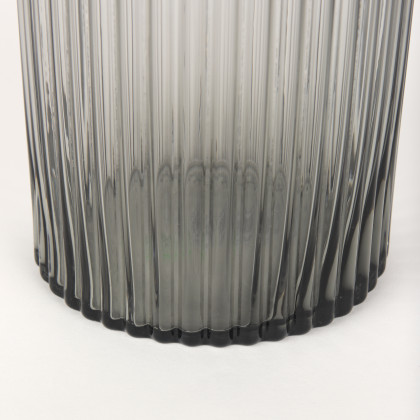 Mercana Dawn Tall Vase - Black, Glass