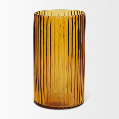 Mercana Dawn Tall Vase - Yellow, Glass