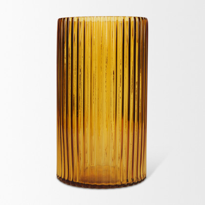 Mercana Dawn Tall Vase - Yellow, Glass