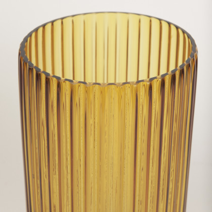 Mercana Dawn Tall Vase - Yellow, Glass