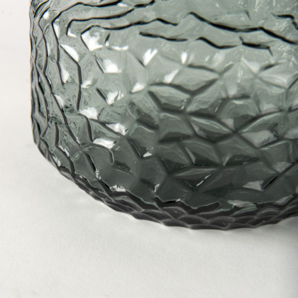 Mercana Jolene Short Vase - Green, Glass