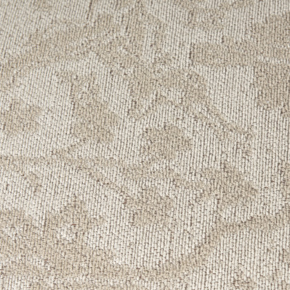 Mercana Khloe Large Pouf - Cream, Cotton