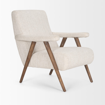 Mercana - Nico Accent Chair in Brown, Fabric