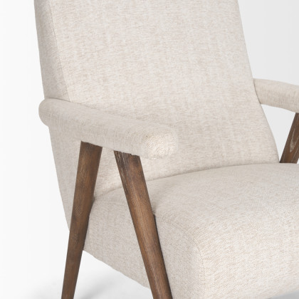 Mercana - Nico Accent Chair in Brown, Fabric