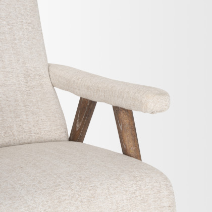 Mercana - Nico Accent Chair in Brown, Fabric