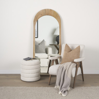 Mercana - Nico Accent Chair in Brown, Fabric