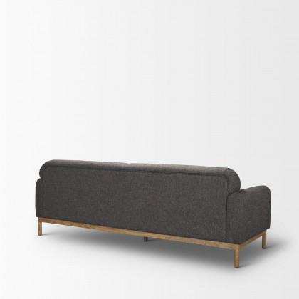 Mercana Hale Sofa - Brown/Gray, Polyester Blend