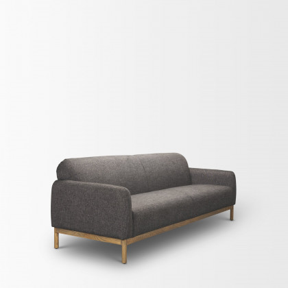 Mercana Hale Sofa - Brown/Gray, Polyester Blend