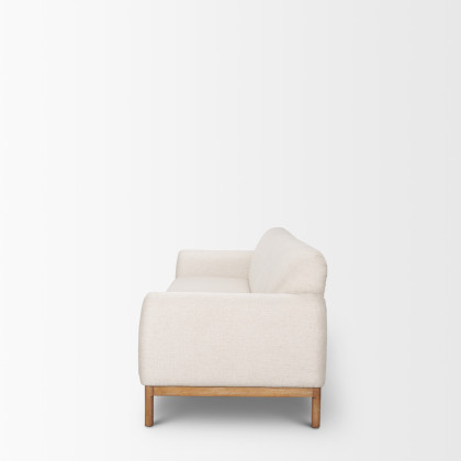 Mercana Hale Sofa - Cream, Wood