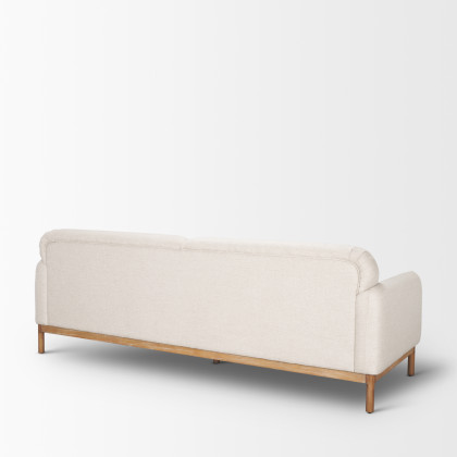 Mercana Hale Sofa - Cream, Wood