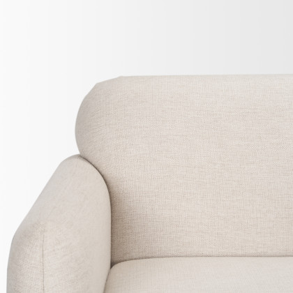 Mercana Hale Sofa - Cream, Wood