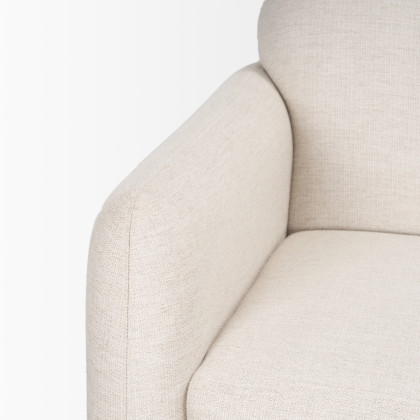 Mercana Hale Sofa - Cream, Wood