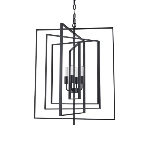 Mercana Colleen 4 Light Chandelier - Black