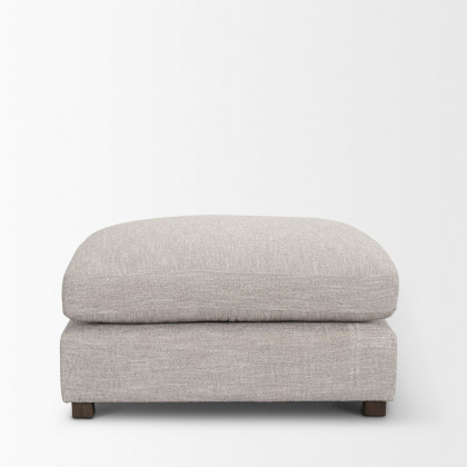 Mercana Halston Large Ottoman Sofa Elements - Light Gray, Performance Fabric