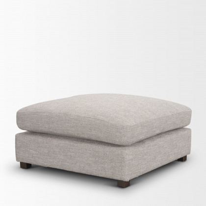 Mercana Halston Large Ottoman Sofa Elements - Light Gray, Performance Fabric