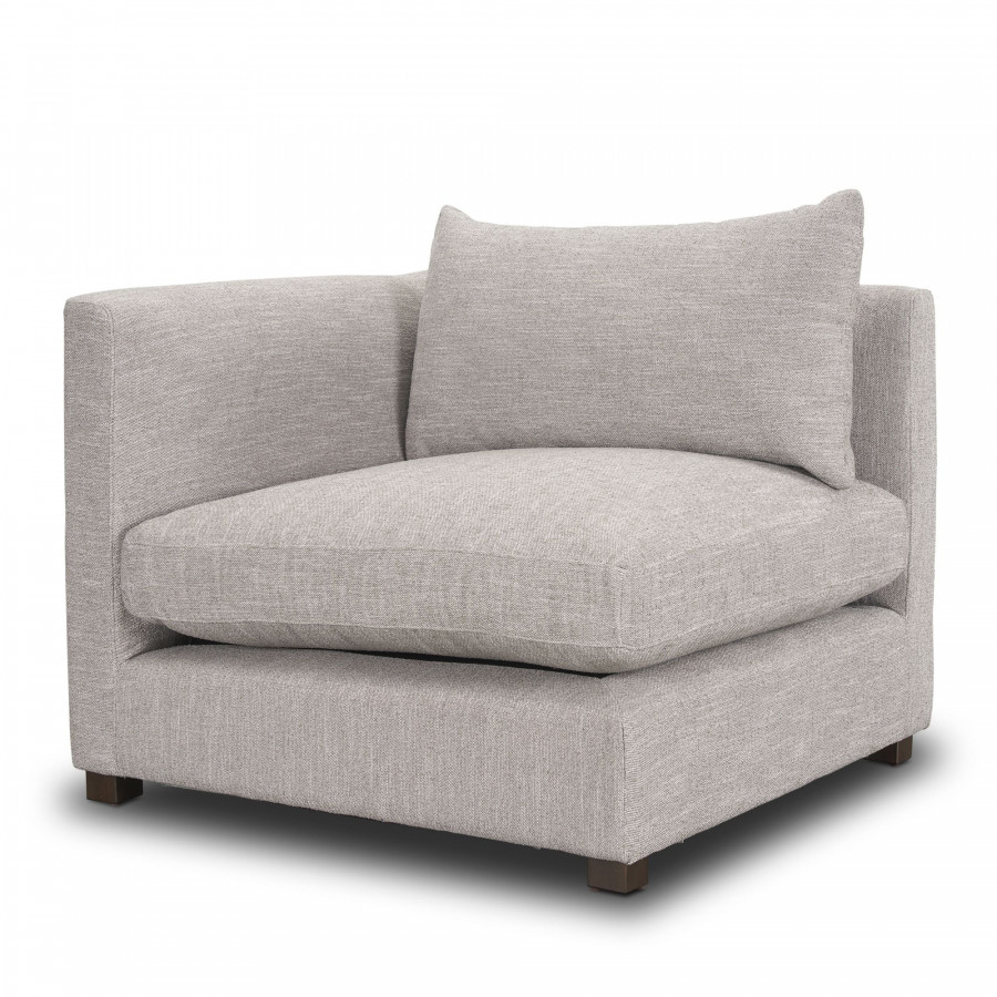 Mercana Halston Left Arm Sofa Elements - Light Gray, Performance Fabric