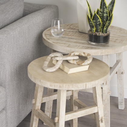 Mercana Rosie Small End Table - Blonde, Wood