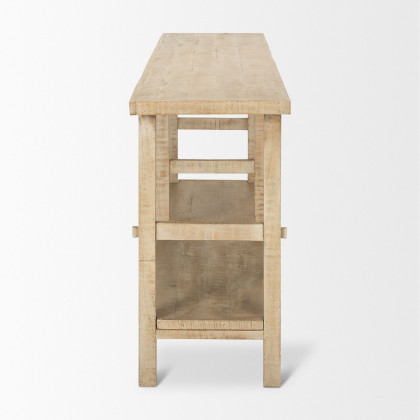 Mercana Rosie Large Console Table - Blonde, Wood