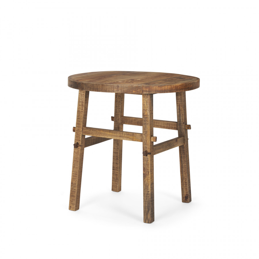 Mercana Rosie Large End Table - Brown, Wood
