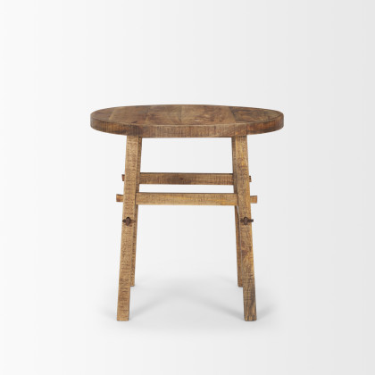 Mercana Rosie Large End Table - Brown, Wood