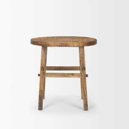 Mercana Rosie Large End Table - Brown, Wood