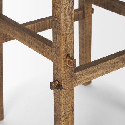 Mercana Rosie Large End Table - Brown, Wood