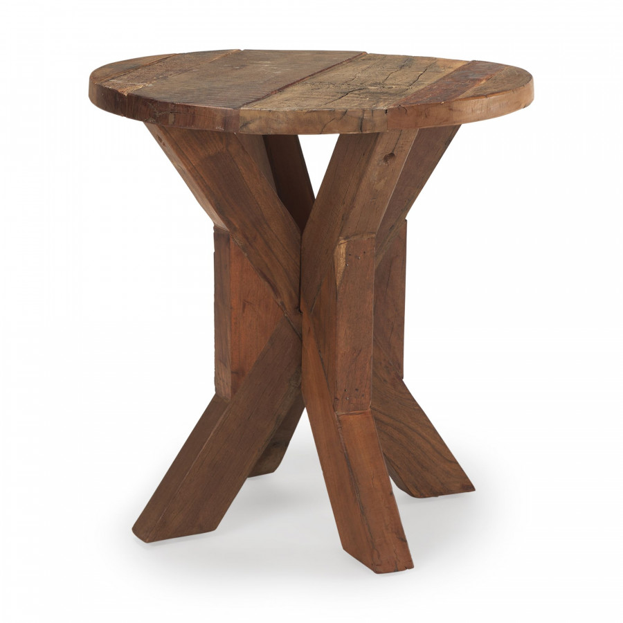Mercana - Heidi Reclaimed Brown Wooden End Table