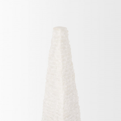 Mercana Pyramis Short Obelisk - White, Marble