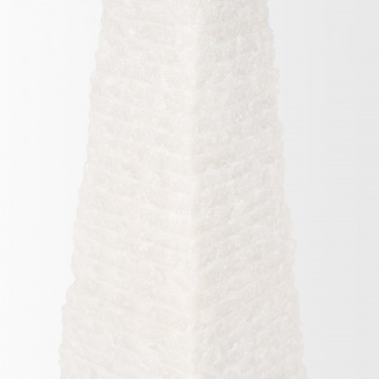 Mercana Pyramis Short Obelisk - White, Marble