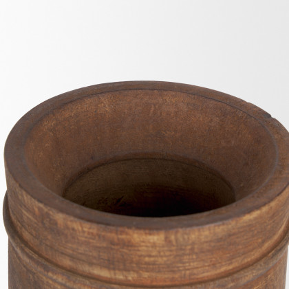 Mercana Porta Large Pot - Brown, Wood