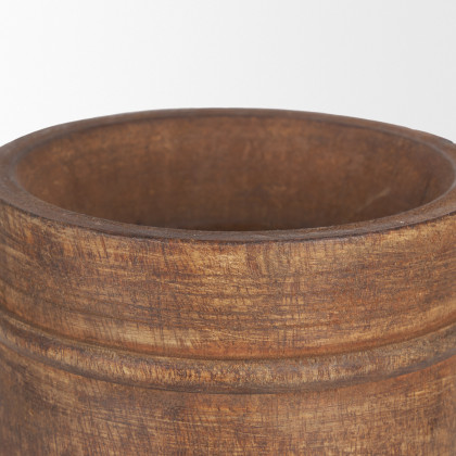 Mercana Porta Large Pot - Brown, Wood