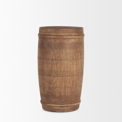 Mercana Porta Small Pot - Brown, Wood