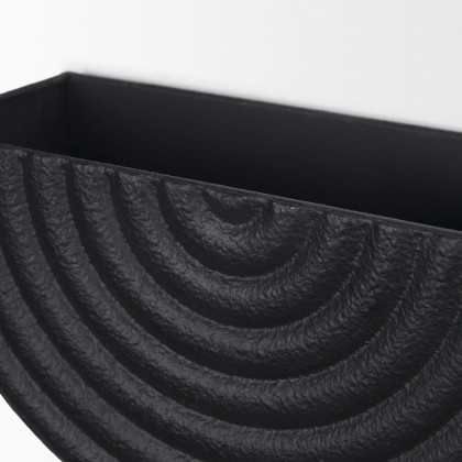 Mercana Shilo Metal Hanging Wall Planter (Set of 2) - Black