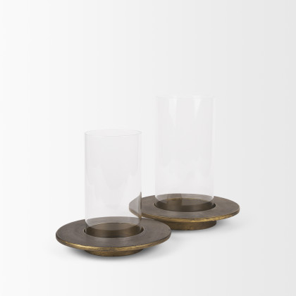 Mercana - Vivian Candle Holders in Gold, Metal