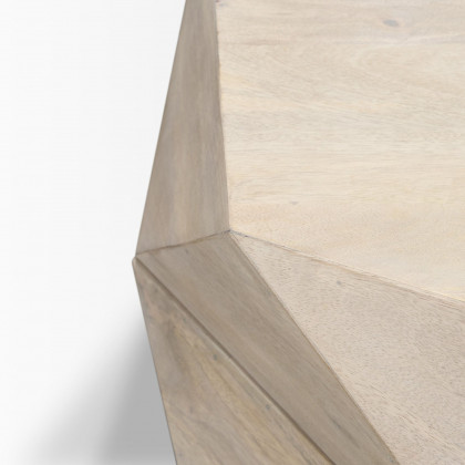 Mercana Arreto 36" Hexagonal Coffee Table - Natural, Wood