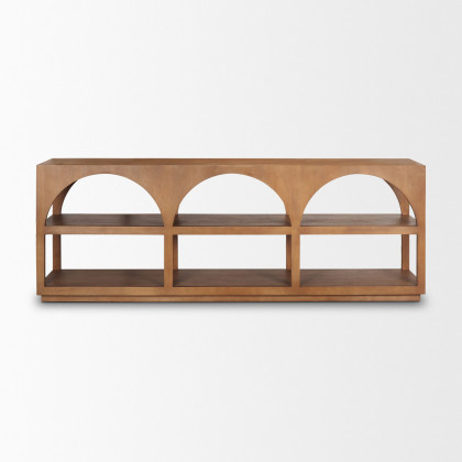 Mercana Bela Large Console Table - Brown, Wood
