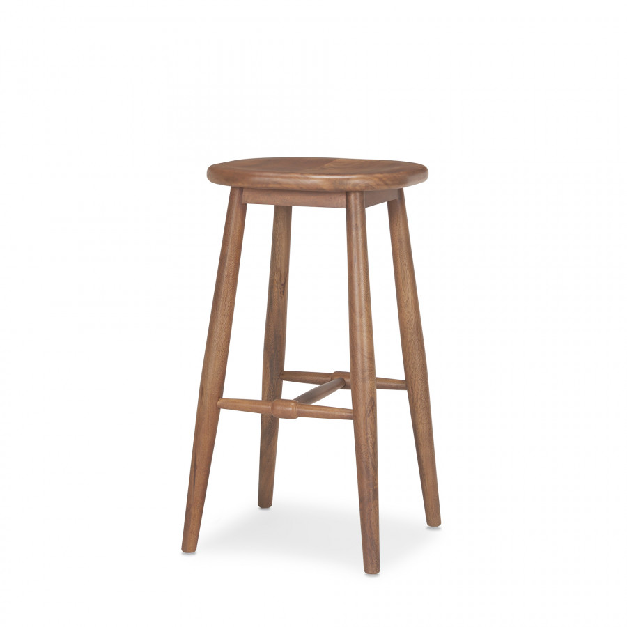 Mercana Ernest Wood Seat Bar/Counter Stool - Brown, H30"