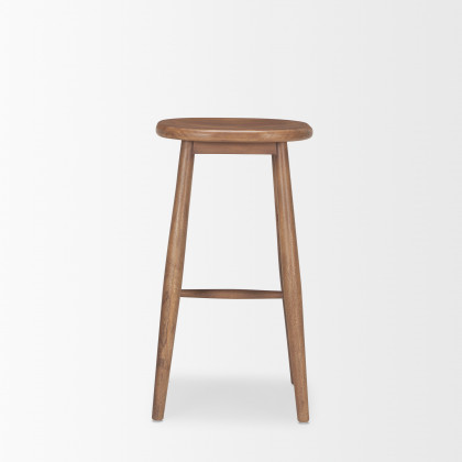 Mercana Ernest Wood Seat Bar/Counter Stool - Brown, H30"