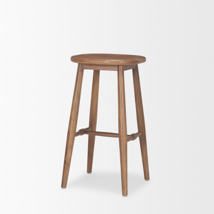 Mercana Ernest Wood Seat Bar/Counter Stool - Brown, H30"