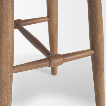 Mercana Ernest Wood Seat Bar/Counter Stool - Brown, H30"