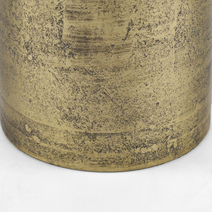 Mercana Quonset Extra Tall Aluminum Metal Pillar Object - Brass