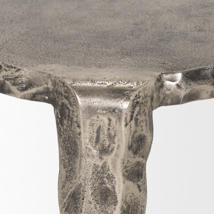 Mercana - Randy Accent Table in Silver, Metal